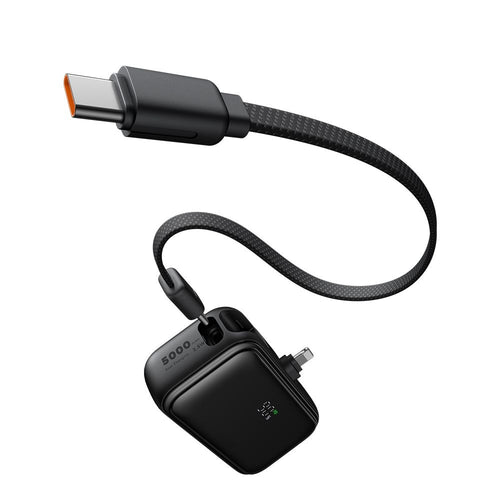Baterie externa Mcdodo FreeKit Series (MC-7800), cu Integrat Cable & Connector Lightning, 5000mAh, 22.5W, negru