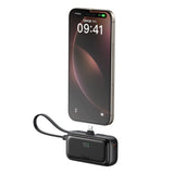 Baterie externa Mcdodo FreeKit Series (MC-7800), cu Integrat Cable & Connector Lightning, 5000mAh, 22.5W, negru