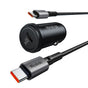 Incarcator auto Mcdodo Obsidian Series (CC-7493), Type-C Cable Included, PD30W, Smart IC, Mini Size, 1.2m, negru