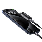 Incarcator auto Mcdodo Obsidian Series (CC-7493), Type-C Cable Included, PD30W, Smart IC, Mini Size, 1.2m, negru