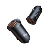 Incarcator auto Mcdodo Cool Series (CC-2950), Dual port, 15.5W, Mini Size, 12-24V, negru