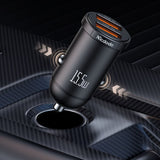 Incarcator auto Mcdodo Cool Series (CC-2950), Dual port, 15.5W, Mini Size, 12-24V, negru