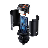 Incarcator auto Mcdodo Cool Series (CC-2950), Dual port, 15.5W, Mini Size, 12-24V, negru