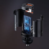 Incarcator auto Mcdodo Cool Series (CC-2320), Dual port, Incarcare rapidar, 33W, Mini Size, 12-24V, negru