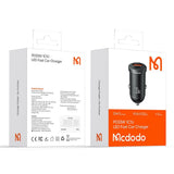Incarcator auto Mcdodo Cool Series (CC-2320), Dual port, Incarcare rapidar, 33W, Mini Size, 12-24V, negru