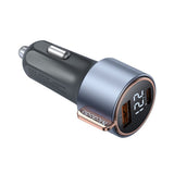 Incarcator auto Mcdodo Venus Series (CC-3690), Dual Port, Incarcare rapidar, PD75W, Afisaj digital, 12-24V, negru