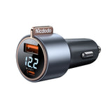 Incarcator auto Mcdodo Venus Series (CC-3690), Dual Port, Incarcare rapidar, PD75W, Afisaj digital, 12-24V, negru