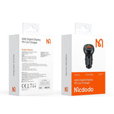 Incarcator auto Mcdodo (CC-7030), Dual Port, Incarcare rapida, 45W, Afisaj digital, Multiple Protections, negru