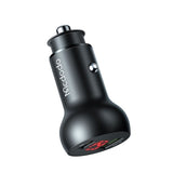 Incarcator auto Mcdodo (CC-7030), Dual Port, Incarcare rapida, 45W, Afisaj digital, Multiple Protections, negru