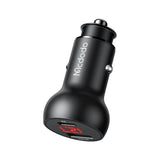 Incarcator auto Mcdodo (CC-7030), Dual Port, Incarcare rapida, 45W, Afisaj digital, Multiple Protections, negru