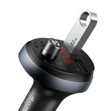 Modulator FM Mcdodo cu Incarcator auto (CC-6880), 2x USB-A, cu Afisaj LED, 2.1A, negru