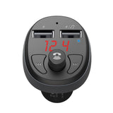 Modulator FM Mcdodo cu Incarcator auto (CC-6880), 2x USB-A, cu Afisaj LED, 2.1A, negru