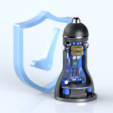 Incarcator auto Mcdodo (CC-5670), Dual Port, 95W, Incarcare rapida, Smart LED Afisaj digital, negru