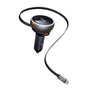 Incarcator auto Mcdodo (CC-4850), cu USB-C Retractabil Cable, 80W, Dual Port, Indicator Light Ring, 80cm, negru