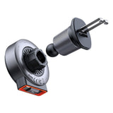 Suport auto Mcdodo cu Incarcare Wireless (CH-3000), pentru Grila ventilatie, 15W, Dual Magnetic Coils, Integrat Retractabil Cablu, negru