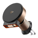 Suport auto Mcdodo cu incarcare wireless (CH-0091), pentru Grila ventilatie, 15W, Qi2, Integrat Retractabil Cable, auriu