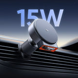 Suport auto Mcdodo cu incarcare wireless (CH-0091), pentru Grila ventilatie, 15W, Qi2, Integrat Retractabil Cable, auriu