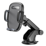 Suport auto Borofone Windy (BH53), cu Ventuza, pentru Bord/Parbriz, 4.5-6.7 Telefon, negru