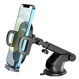 Suport auto Borofone Windy (BH53), cu Ventuza, pentru Bord/Parbriz, 4.5-6.7 Telefon, negru