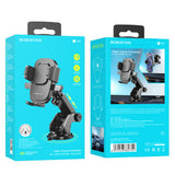 Suport auto Borofone Dainty (BH60), cu Ventuza, pentru Bord/Parbriz, 4.5-7 Telefon, negru