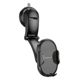 Suport auto Borofone Charm (BH73), cu Ventuza, pentru Bord/Parbriz, 360A° Adjust, Universal, Telescopic Brat, negru