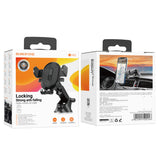 Suport auto Borofone Experience (BH85), cu Ventuza, pentru Bord/Parbriz, 360A° Adjust, Telescopic Brat, 4.7a€“7, negru