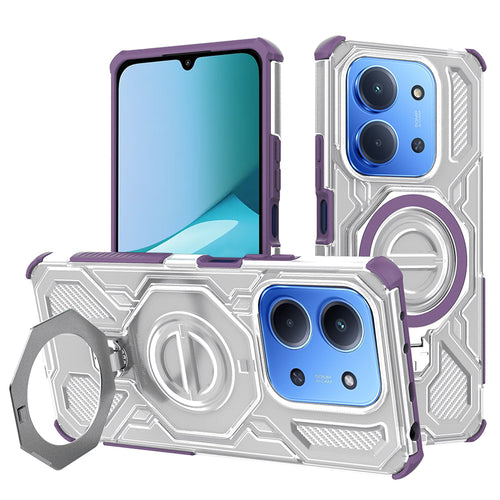 Husa pentru Xiaomi Redmi 15C 4G, Techsuit Carbon Shield PRO, mov