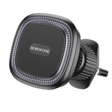 Suport auto Borofone Ice (BH96), Magnetic, pentru Grila ventilatie, 360° Adjust, negru