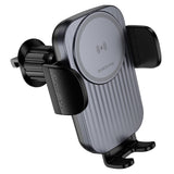 Suport auto Borofone cu Wireless Charging Path (BH221), Incarcare rapida, 15W, Secure Grip, gri