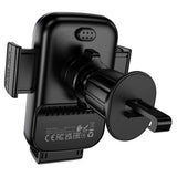 Suport auto Borofone cu Wireless Charging Path (BH221), Incarcare rapida, 15W, Secure Grip, gri