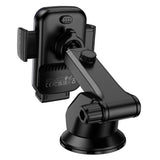 Suport auto Borofone cu Wireless Charging Leading (BH222), pentru Bord/Parbriz, Secure Grip, 15W, gri