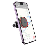 Suport auto Borofone Roman (BH124), Magnetic, pentru Air Outlet, 360° Adjust, 4.5–7 inch Phones, negru