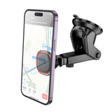 Suport auto Borofone Roman (BH125), Magnetic, cu Ventuza, pentru Bord/Parbriz, 360A° Adjust, negru
