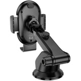 Suport auto Borofone Rio (BH134), pentru Bord/Parbriz, 360° Adjust, ABS, Silicon, 4.5–7, negru