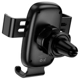 Suport auto Borofone Follower Gravity (BH129), pentru Grila ventilatie, 360° Adjust, Gravity Vent Mount, ABS Silicon, 6.1–7, negru