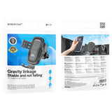 Suport auto Borofone Follower Gravity (BH129), pentru Grila ventilatie, 360° Adjust, Gravity Vent Mount, ABS Silicon, 6.1–7, negru