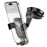 Suport auto Borofone Follower Gravity (BH130), pentru Bord/Parbriz, 360° Adjust, ABS, Silicon, 6.1-7, negru