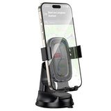 Suport auto Borofone Follower Gravity (BH130), pentru Bord/Parbriz, 360° Adjust, ABS, Silicon, 6.1-7, negru