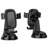 Suport auto Borofone Follower Gravity (BH130), pentru Bord/Parbriz, 360° Adjust, ABS, Silicon, 6.1-7, negru