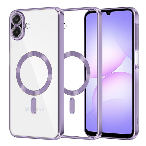 Husa pentru Samsung Galaxy A07 4G, Techsuit Lux Crystal MagSafe, mov