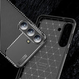 Husa pentru Samsung Galaxy S25 FE, Techsuit CarbonFiber, negru