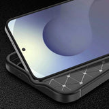 Husa pentru Samsung Galaxy S25 FE, Techsuit CarbonFiber, negru