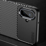 Husa pentru Samsung Galaxy A07 4G, Techsuit CarbonFiber, negru
