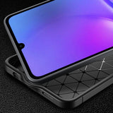 Husa pentru Samsung Galaxy A07 4G, Techsuit CarbonFiber, negru