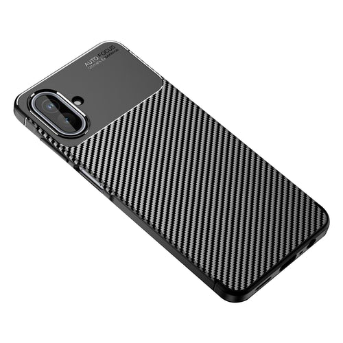 Husa pentru Samsung Galaxy A07 4G, Techsuit CarbonFiber, negru