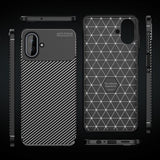 Husa pentru Samsung Galaxy A07 4G, Techsuit CarbonFiber, negru