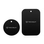 Suport auto Techsuit (2 pack) Placa metalica (MP03), cu Matte Cover Paint, negru