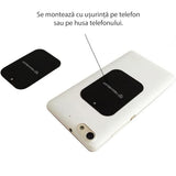Suport auto Techsuit (2 pack) Placa metalica (MP03), cu Matte Cover Paint, negru