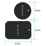 Suport auto Techsuit (2 pack) Placa metalica (MP03), cu Matte Cover Paint, negru