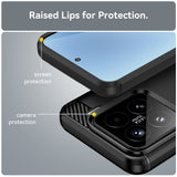 Husa pentru Xiaomi 15T, Techsuit Carbon Silicone, albastru
